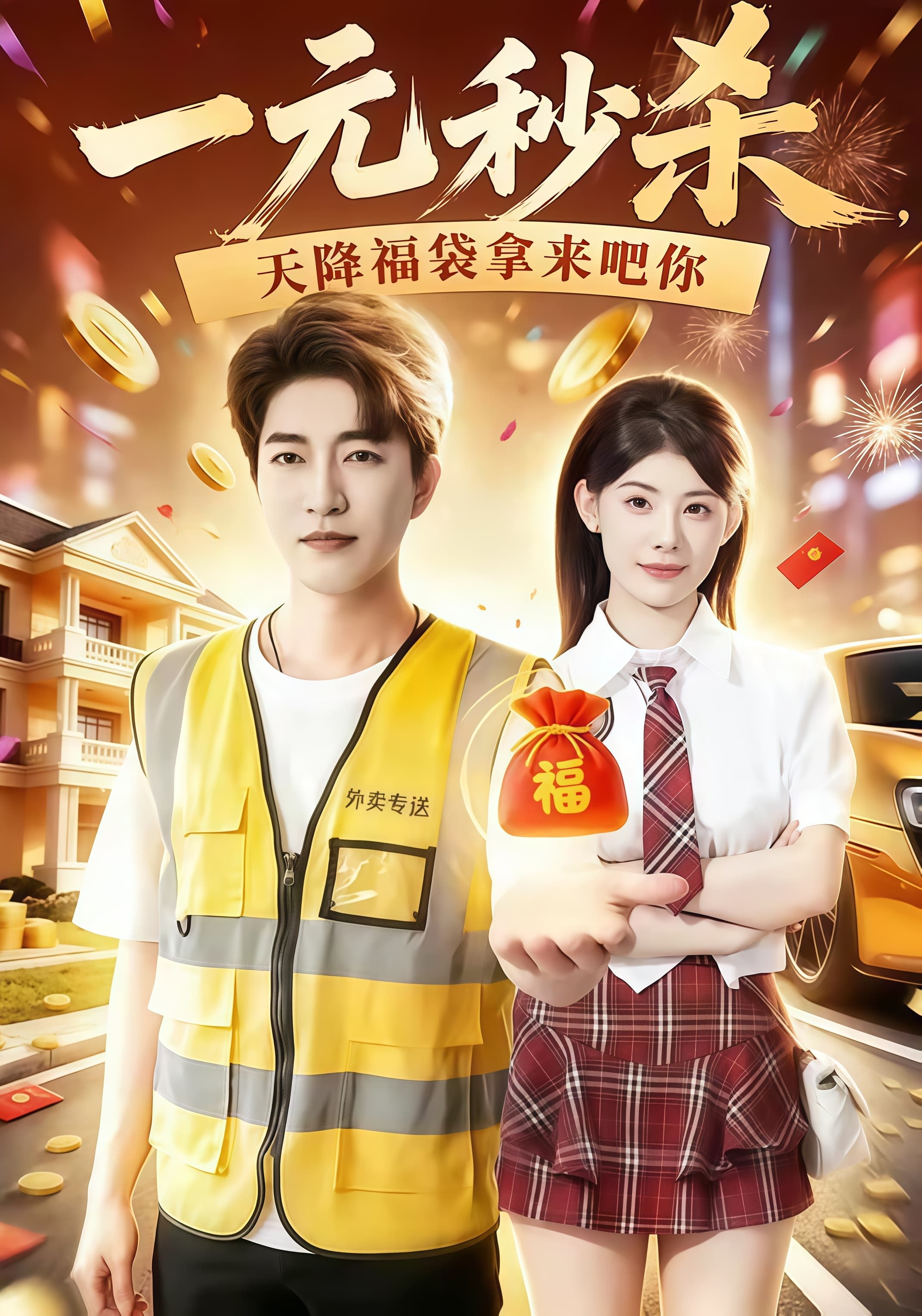一元秒杀,天降福袋拿来吧你海报